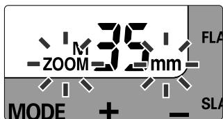 NIKON SB-50DX - Blinking ZOOM and mm indications in the LCD panel - 1
