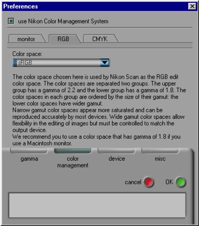 NIKON SCAN 2.5 - The RGB Sheet - 1