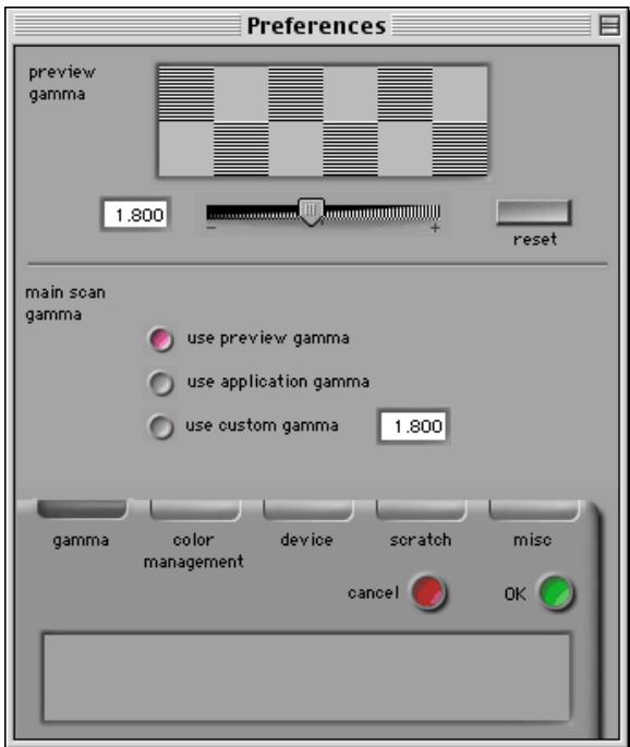 NIKON SCAN 2.5 - The Gamma Tab - 1