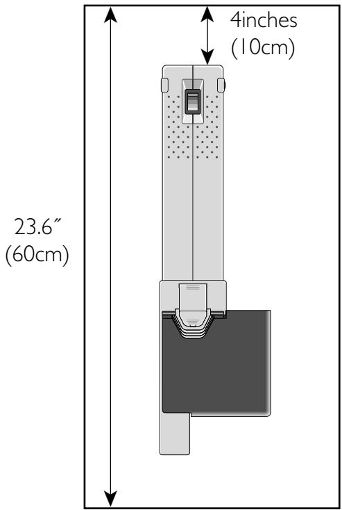 4inches (10cm) 23.6" (60cm)