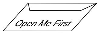 Open Me First