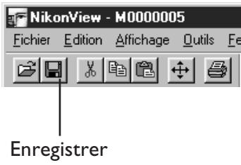 NIKON VIEW - Quatrième étape — enregistrer les documents sur le disque - 2