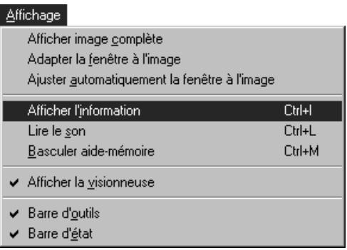 NIKON VIEW - Obtenir des informations sur un document - 1