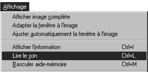 NIKON VIEW - Rejouer des enregistrements sonores - 2