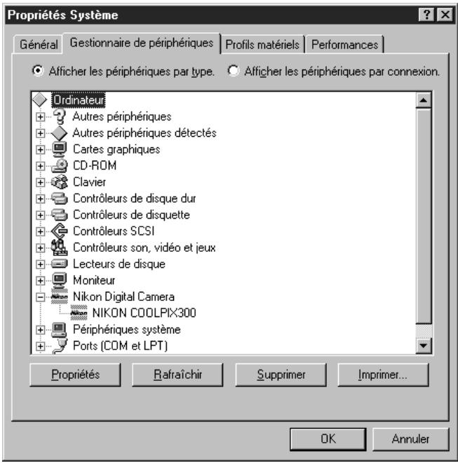 NIKON VIEW - Septième étape — enregistrer le coolpix 300 (SCSI connexion seulement) - 4