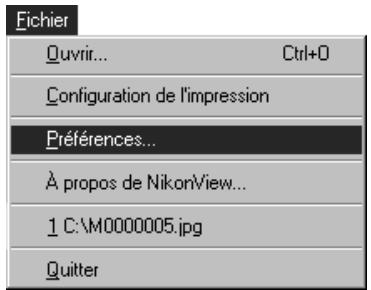 NIKON VIEW - Préférences - 1