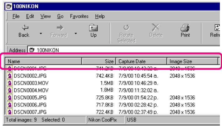 NIKON VIEW 3.1 - Reordering the ListView - 1
