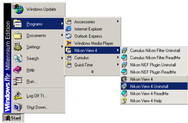 NIKON VIEW 4.1.1 - Step I—Uninstall Nikon View 4 - 1