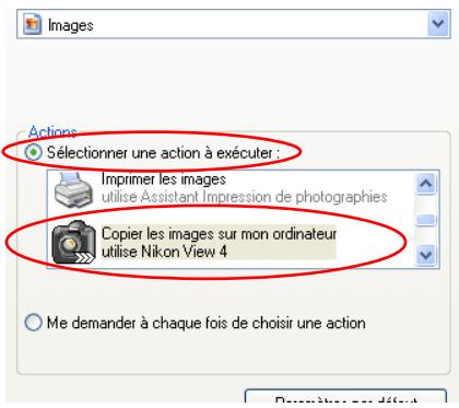 NIKON VIEW 4.3.1 - Affichage de la fenêtre AutoPlay - 3