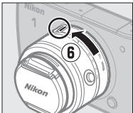 NIKON 1 J3 - Attach a lens. - 4