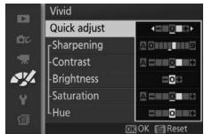 NIKON 1 J3 - Edit the selected Picture Control. - 1