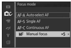 NIKON 1 J3 - Select manual focus. - 1