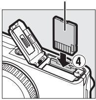 NIKON 1 J3 - Insert the battery and a memory card. - 3