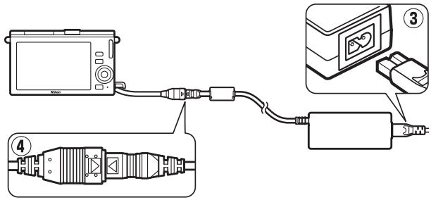 NIKON 1 J3 - Connect the AC adapter. - 1