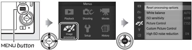 NIKON 1 J3 - The Image Processing Menu - 1