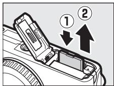 NIKON 1 J3 - Removing Batteries and Memory Cards - 2