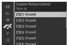 NIKON 1 J3 - Save the Picture Control. - 1