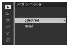 NIKON 1 J3 - Creating a DPOF Print Order: Print Set - 1