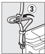 NIKON 1 J3 - Attach the camera strap. - 2