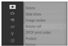 NIKON 1 J3 - Choosing a Menu - 1