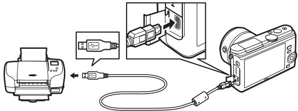NIKON 1 J3 - Connect the USB cable. - 1