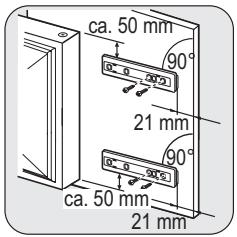 FAURE FBA7230A - Installing the appliance - 9