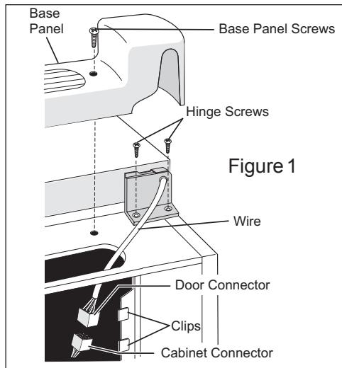 AEG-ELECTROLUX FFC0522DW - DOOR REMOVAL (UPRIGHT MODELS) - 1