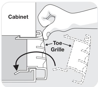 AEG-ELECTROLUX FRS3R4EW - To Remove Toe Grille: - 1