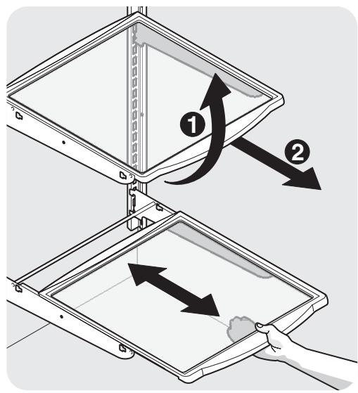 AEG-ELECTROLUX GHSC39EEPB - To adjust cantilever shelves: - 2