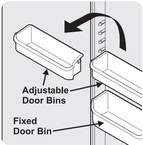 AEG-ELECTROLUX GHSC39EEPB - ADJUSTABLE DOOR BINS - 1