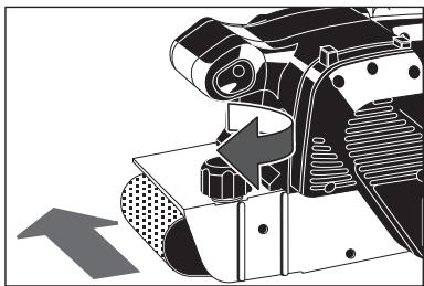 AEG-ELECTROLUX BBSE 1100 - Sustitución de la banda de lija - 3