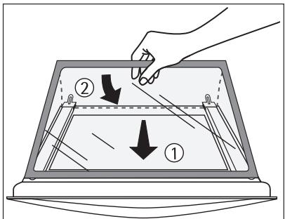 AEG-ELECTROLUX E3051-4-D R05 - Remettre en place la vitre de la porte - 1