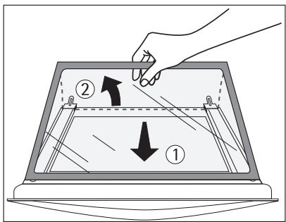 AEG-ELECTROLUX E3051-4-D R05 - Démonter la vitre de la porte - 1