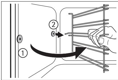 AEG-ELECTROLUX E4001-7-M - Removing the shelf support rails - 2