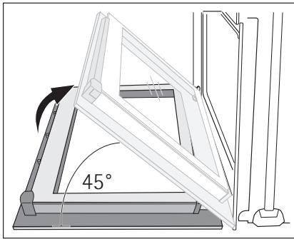 AEG-ELECTROLUX E4001-7-M - Removing the oven door - 2