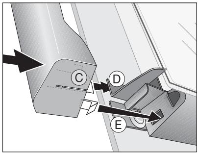 AEG-ELECTROLUX E4105-5-M EU(ML) - Inserting the oven door glass - 6