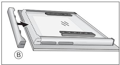 AEG-ELECTROLUX E4105-5-M EU(ML) - Inserting the oven door glass - 4