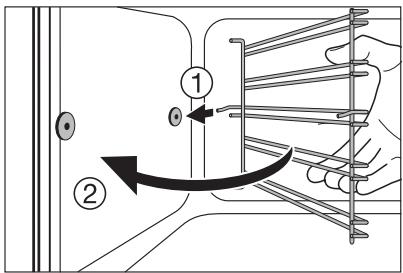 AEG-ELECTROLUX E4106-5-M - Fitting the shelf support rails - 2