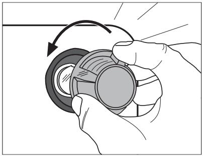 AEG-ELECTROLUX E4106-5-M DE R08 - Replacing the oven light bulb/cleaning the glass cover - 1