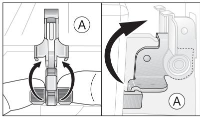 AEG-ELECTROLUX E4106-5-M DE R08 - Removing the oven door from its hinges - 2
