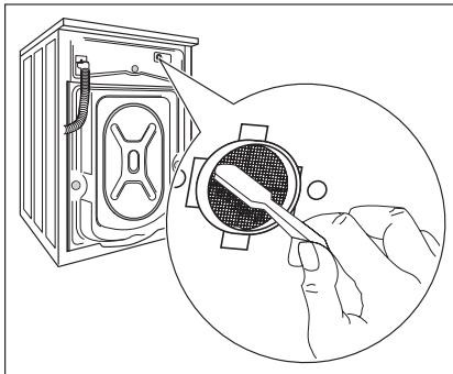AEG-ELECTROLUX LB3453 - Cleaning the water inlet filters - 3