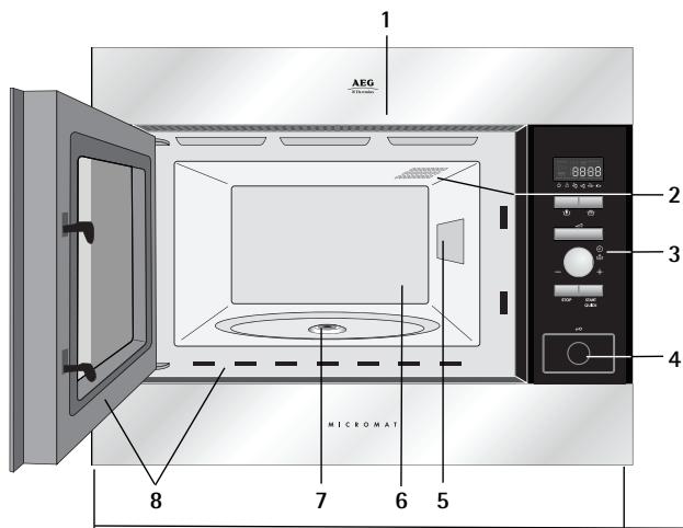 AEG-ELECTROLUX MC2663EM - Four micro-ondes et accessoires - 1