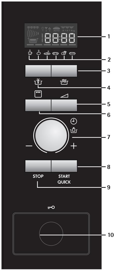 AEG-ELECTROLUX MCD2662E-M - Control panel - 10