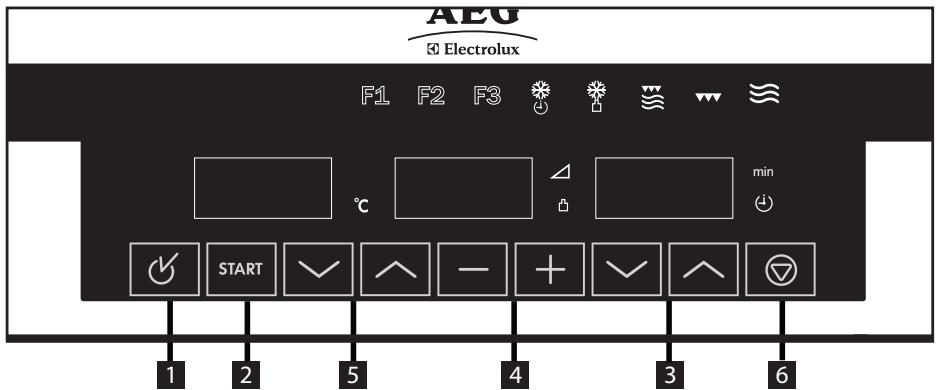 AEG-ELECTROLUX MCD3880E-M - Bedieningspaneel - 1
