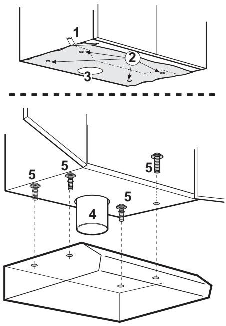 AEG-ELECTROLUX DU 3150 - Montage am Oberschrank - Bild 7 - 1
