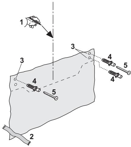 AEG-ELECTROLUX DU 3150 - Wall mounting - Fig. 8 - 1