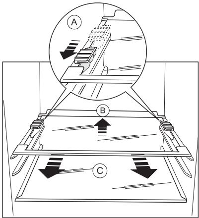 AEG-ELECTROLUX ENA34733W - Udtagning af hyldestop - 1