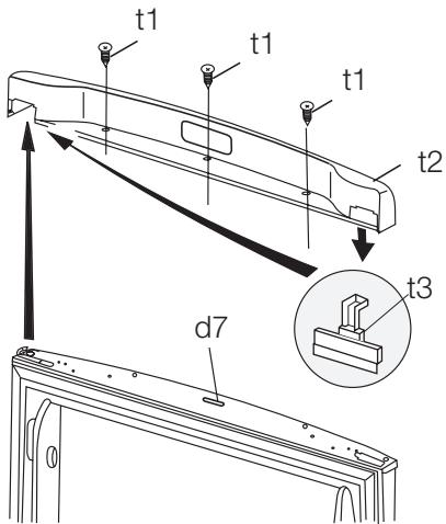 AEG-ELECTROLUX ENA34733W - Omhängning av dorrar - 2