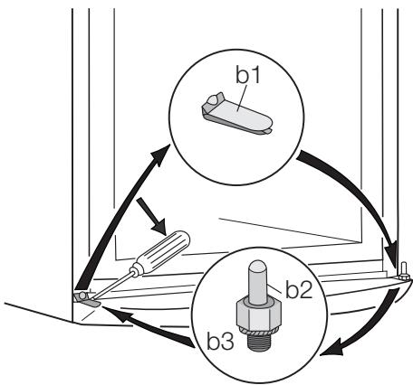 AEG-ELECTROLUX ENA34733W - Omhängning av dorrar - 6
