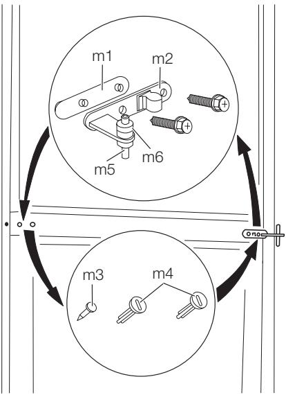 AEG-ELECTROLUX ENA34733W - Omhengsling av doren - 4